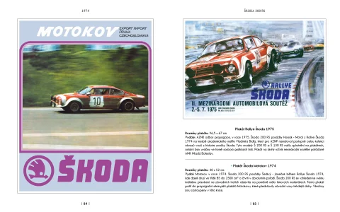 ŠKODA MOTORSPORT - soutěžní a závodní vozy na plakátech a v prospektech, 1945-2023