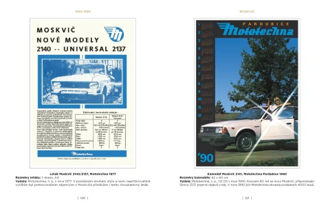 Mototechna 2 - tuzemská i dovážená osobní vozidla na plakátech a v prospektech, 1949-1990