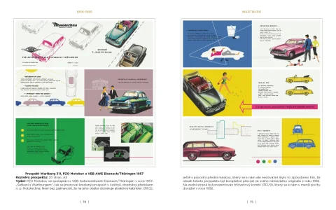 Mototechna 2 - tuzemská i dovážená osobní vozidla na plakátech a v prospektech, 1949-1990